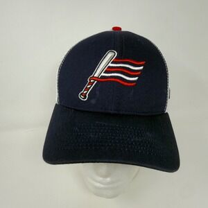 Baseballism Mens USA Flag Bat Trucker Hat Navy Blue White Snapback Cap OSFM